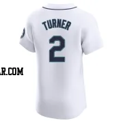 Justin Turner Men's Seattle Mariners White Elite Home Jersey