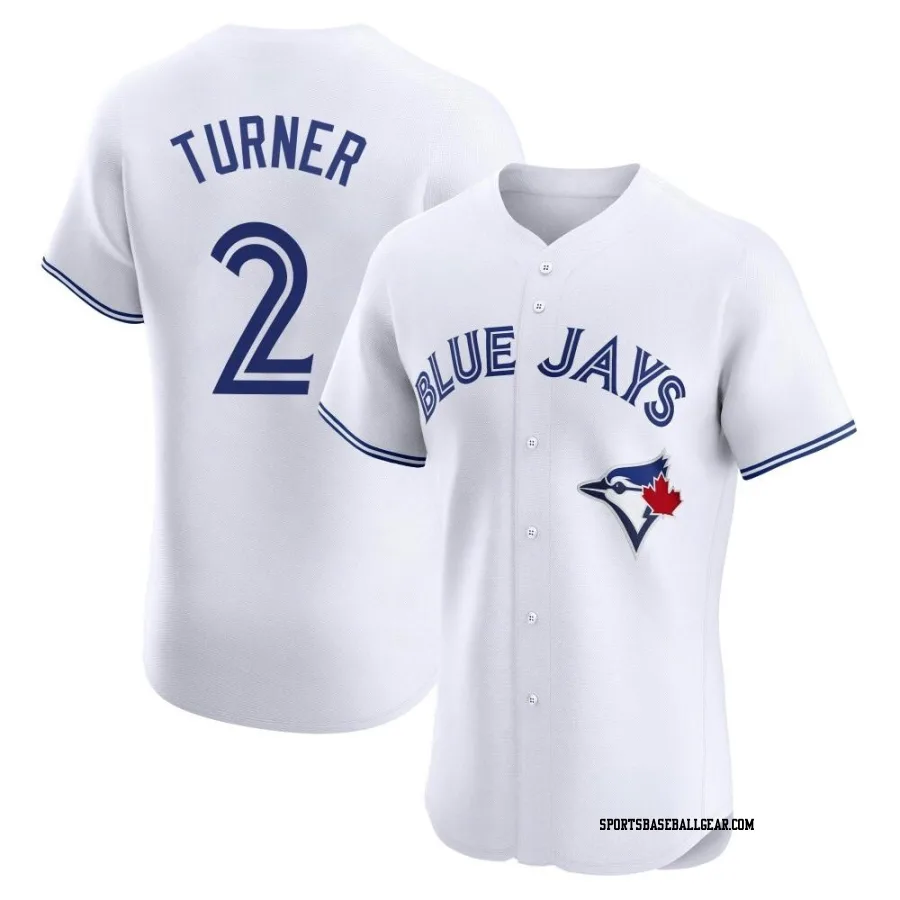 Justin Turner Men's Toronto Blue Jays White Elite Home Jersey