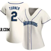 Justin Turner Women's Seattle Mariners Cream Authentic Alternate Jersey