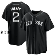 Justin Turner Youth Boston Red Sox Black/White Replica Jersey