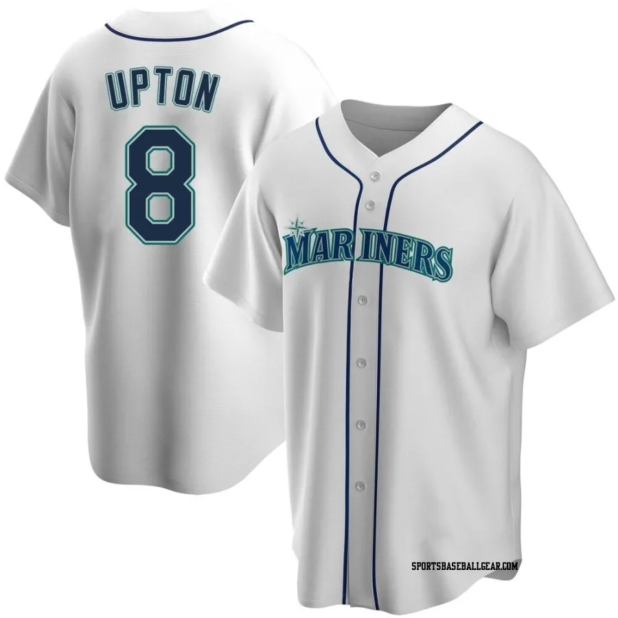 Justin Upton Men's Seattle Mariners White Replica Home Jersey