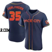 Justin Verlander Men's Houston Astros Navy Authentic 2022 City Connect Jersey