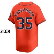 Justin Verlander Men's Houston Astros Orange Limited Alternate Jersey