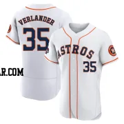 Justin Verlander Men's Houston Astros White Authentic 2022 World Series Champions Home Jersey