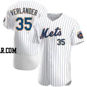 Justin Verlander Men's New York Mets White Authentic Home Jersey