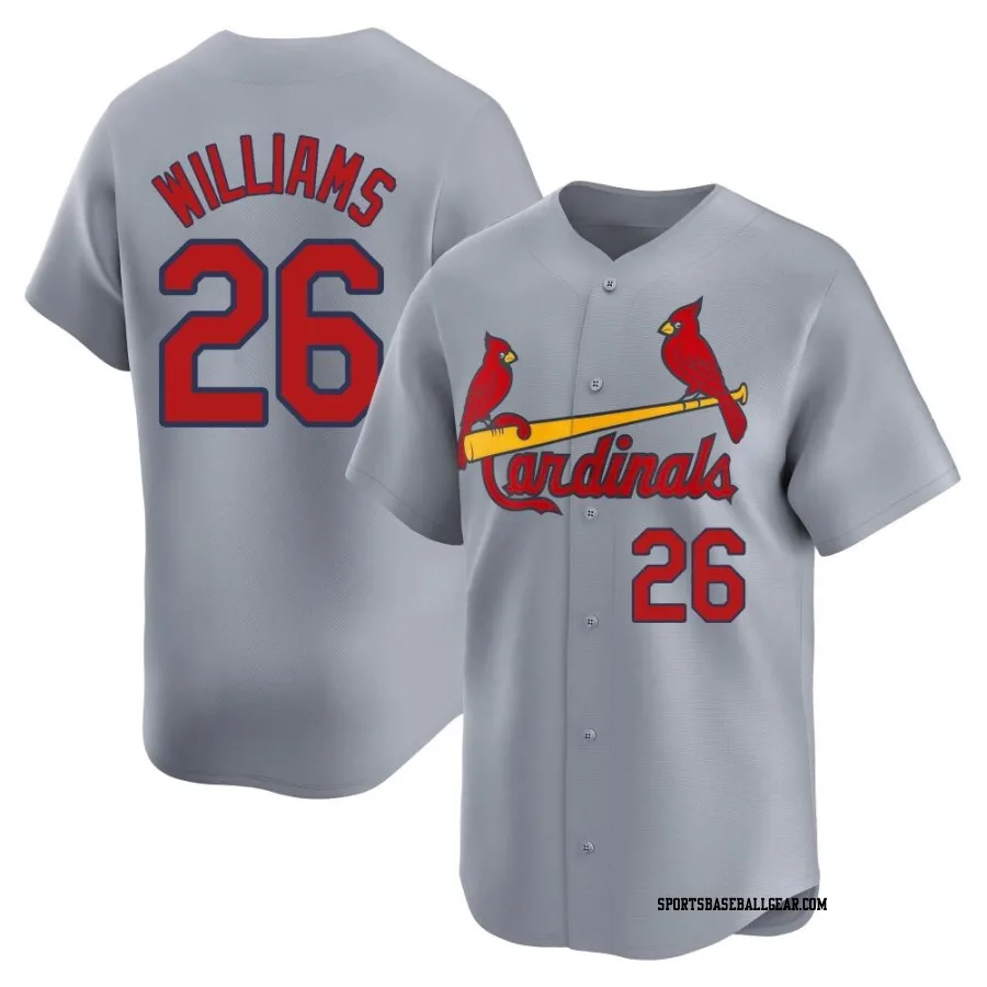 Justin Williams Men's St. Louis Cardinals Gray Limited Away Jersey