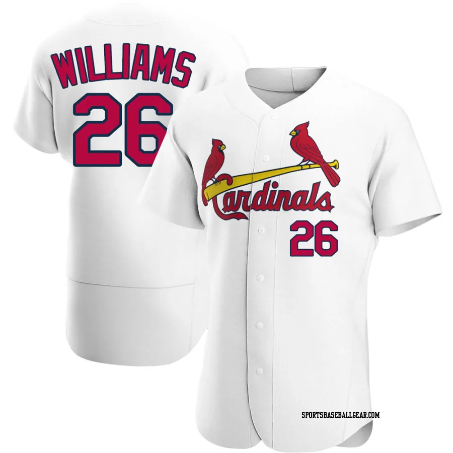 Justin Williams Men's St. Louis Cardinals White Authentic Home Jersey