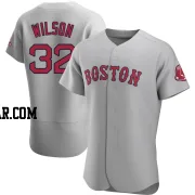 Justin Wilson Men's Boston Red Sox Gray Authentic Road Jersey