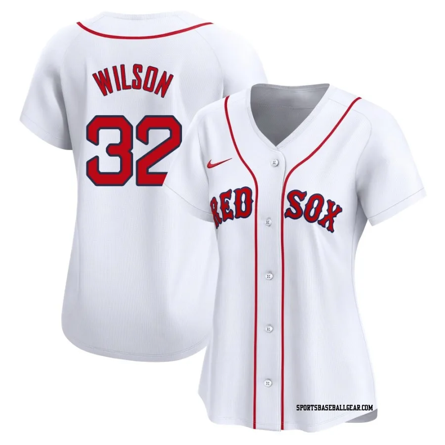 Justin Wilson Women's Boston Red Sox White Limited Home Jersey