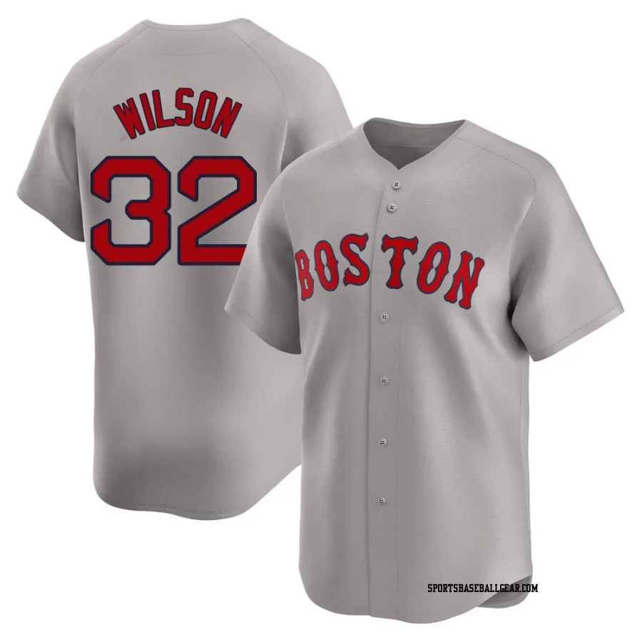 Justin Wilson Youth Boston Red Sox Gray Limited Away Jersey