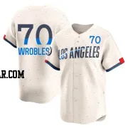 Justin Wrobleski Men's Los Angeles Dodgers Cream Limited 2024 City Connect Jersey