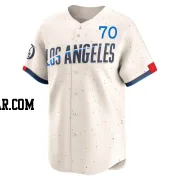 Justin Wrobleski Men's Los Angeles Dodgers Cream Limited 2024 City Connect Jersey