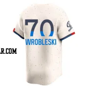 Justin Wrobleski Men's Los Angeles Dodgers Cream Limited 2024 City Connect Jersey