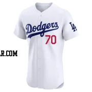 Justin Wrobleski Men's Los Angeles Dodgers White Elite Home Jersey