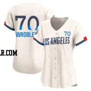 Justin Wrobleski Women's Los Angeles Dodgers Cream Limited 2024 City Connect Jersey