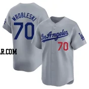 Justin Wrobleski Youth Los Angeles Dodgers Gray Limited Away Jersey