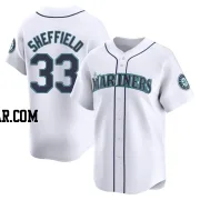 Justus Sheffield Youth Seattle Mariners White Limited Home Jersey