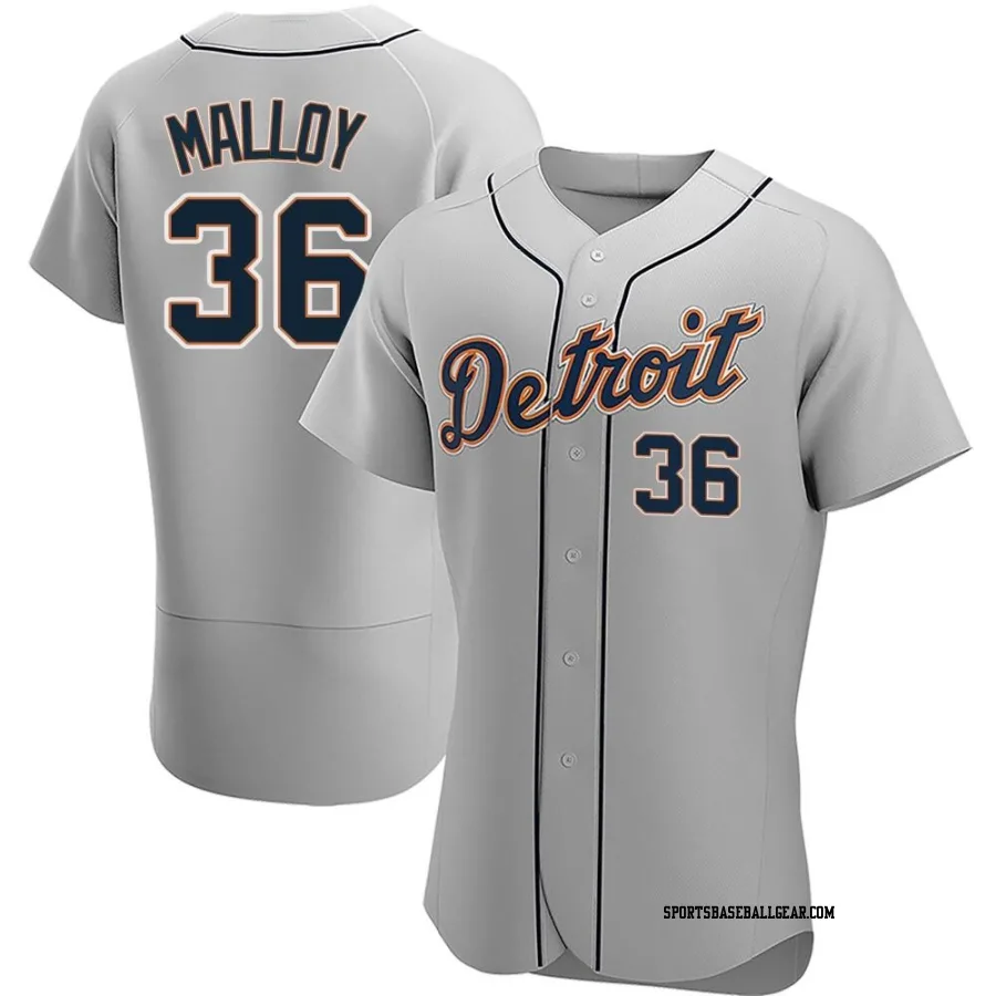 Justyn-Henry Malloy Men's Detroit Tigers Gray Authentic Road Jersey