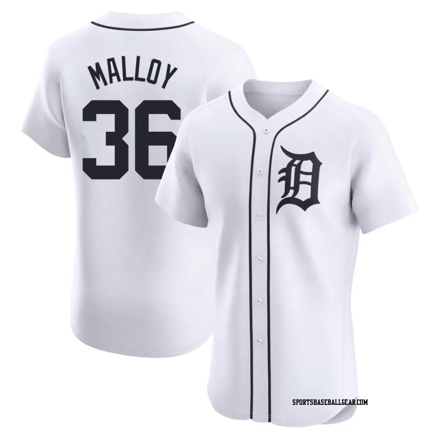 Justyn-Henry Malloy Men's Detroit Tigers White Elite Home Jersey