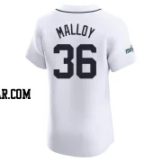 Justyn-Henry Malloy Men's Detroit Tigers White Elite Home Patch Jersey