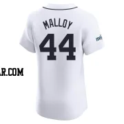 Justyn-Henry Malloy Men's Detroit Tigers White Elite Home Patch Jersey