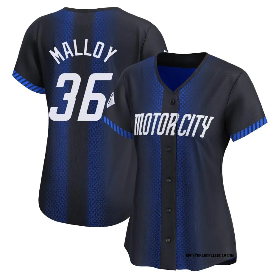 Justyn-Henry Malloy Women's Detroit Tigers Blue Limited 2024 City Connect Jersey