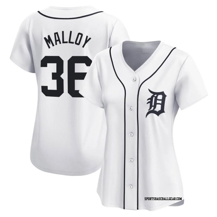 Justyn-Henry Malloy Women's Detroit Tigers White Limited Home Jersey