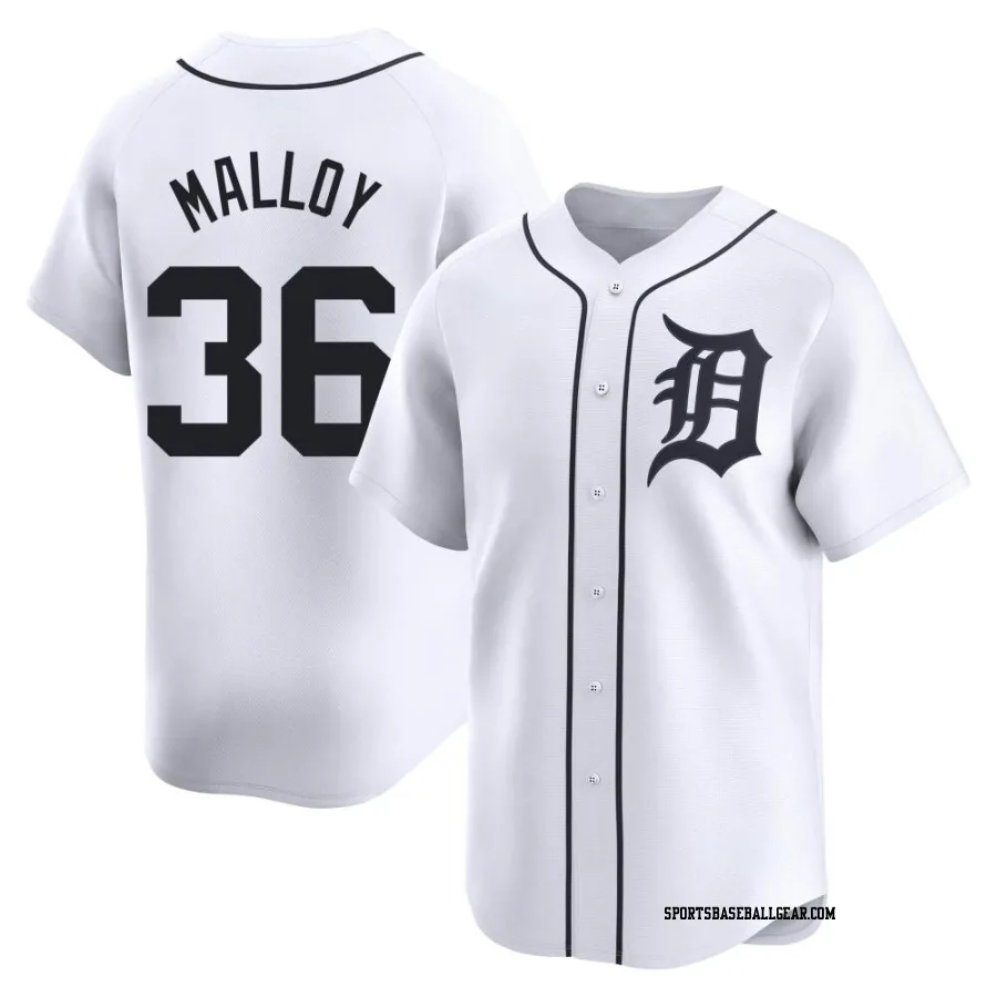 Justyn-Henry Malloy Youth Detroit Tigers White Limited Home Jersey