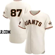 Kade McClure Men's San Francisco Giants Cream Authentic Home Jersey