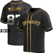 Kade McClure Youth San Francisco Giants Black Golden Replica Alternate Jersey