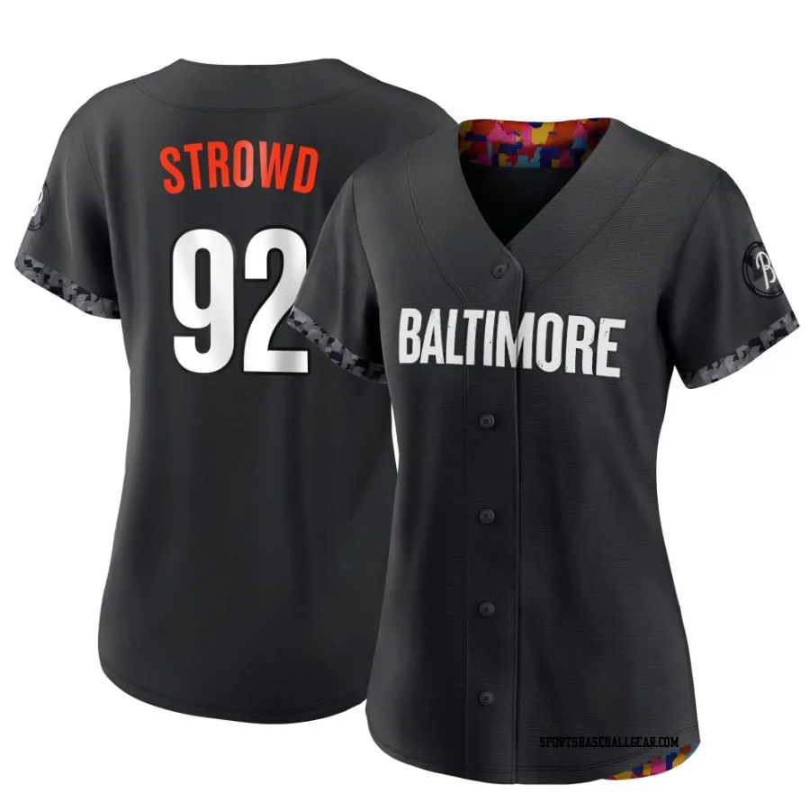 Kade Strowd Women's Baltimore Orioles Black Authentic 2023 City Connect Jersey