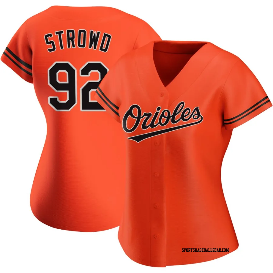 Kade Strowd Women's Baltimore Orioles Orange Authentic Alternate Jersey