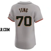 Kai-Wei Teng Men's San Francisco Giants Gray Elite Road Jersey