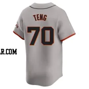 Kai-Wei Teng Men's San Francisco Giants Gray Limited Away Jersey