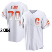 Kai-Wei Teng Men's San Francisco Giants White Replica 2021 City Connect Jersey