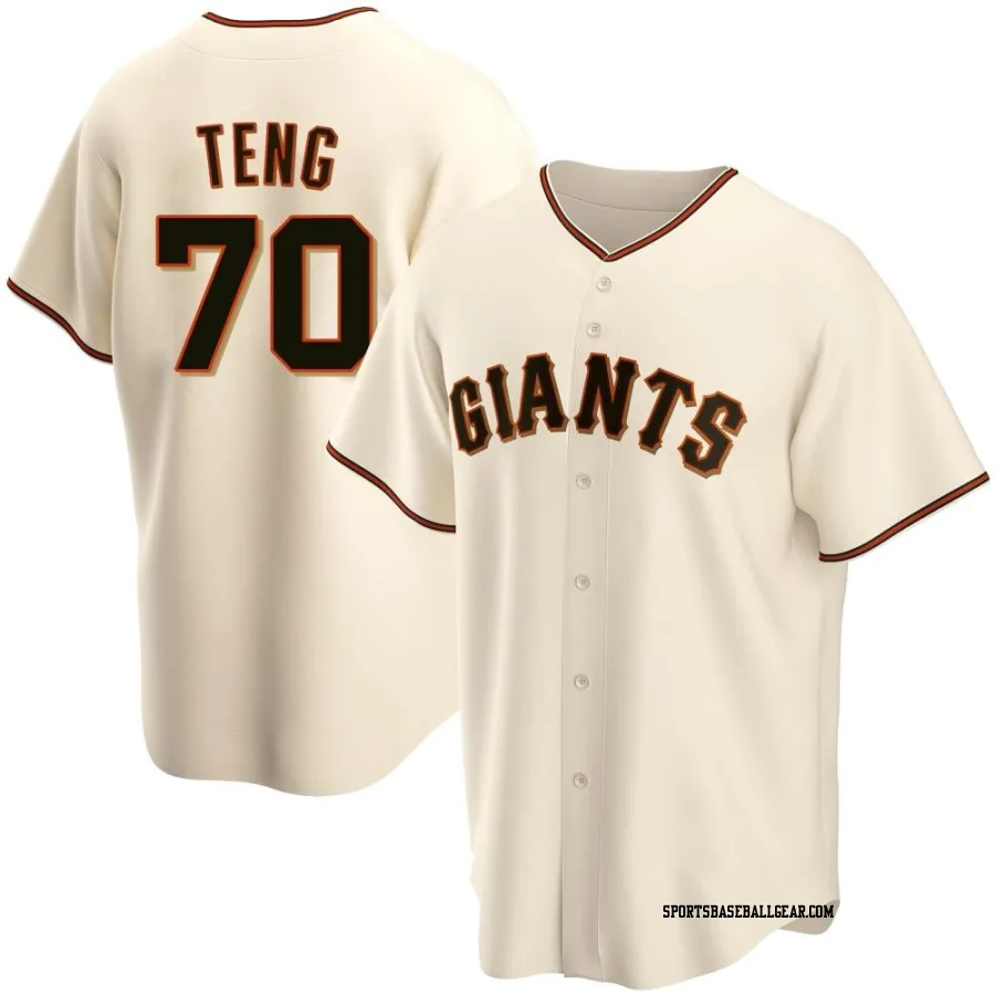 Kai-Wei Teng Youth San Francisco Giants Cream Replica Home Jersey