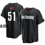 Kaleb Ort Men's Baltimore Orioles Black Replica 2023 City Connect Jersey