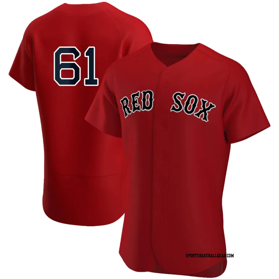 Kaleb Ort Men's Boston Red Sox Red Authentic Alternate Team Jersey