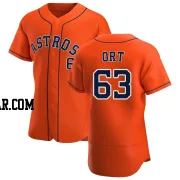 Kaleb Ort Men's Houston Astros Orange Authentic Alternate Jersey