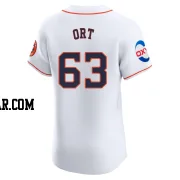 Kaleb Ort Men's Houston Astros White Elite Home Patch Jersey