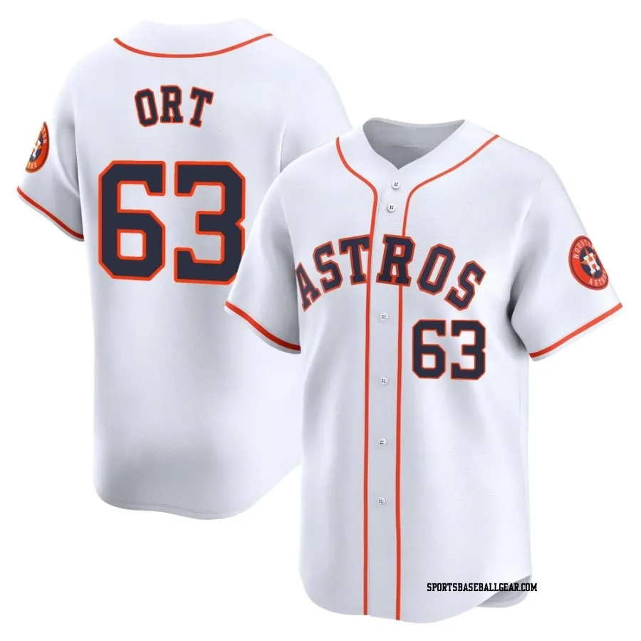 Kaleb Ort Men's Houston Astros White Limited Home Jersey