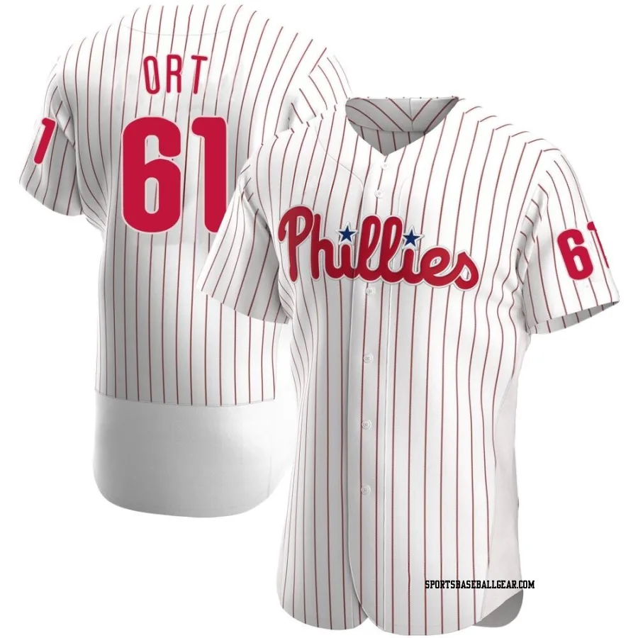 Kaleb Ort Men's Philadelphia Phillies White Authentic Home Jersey