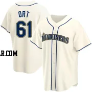 Kaleb Ort Men's Seattle Mariners Cream Replica Alternate Jersey