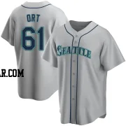 Kaleb Ort Men's Seattle Mariners Gray Replica Road Jersey