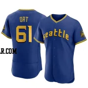 Kaleb Ort Men's Seattle Mariners Royal Authentic 2023 City Connect Jersey