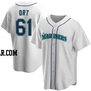 Kaleb Ort Men's Seattle Mariners White Replica Home Jersey