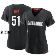 Kaleb Ort Women's Baltimore Orioles Black Authentic 2023 City Connect Jersey