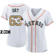 Kaleb Ort Women's Houston Astros Gold Authentic White 2023 Collection Jersey