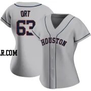 Kaleb Ort Women's Houston Astros Gray Authentic Road 2020 Jersey