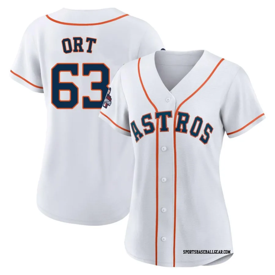 Kaleb Ort Women's Houston Astros White Authentic 2022 World Series Champions Home Jersey